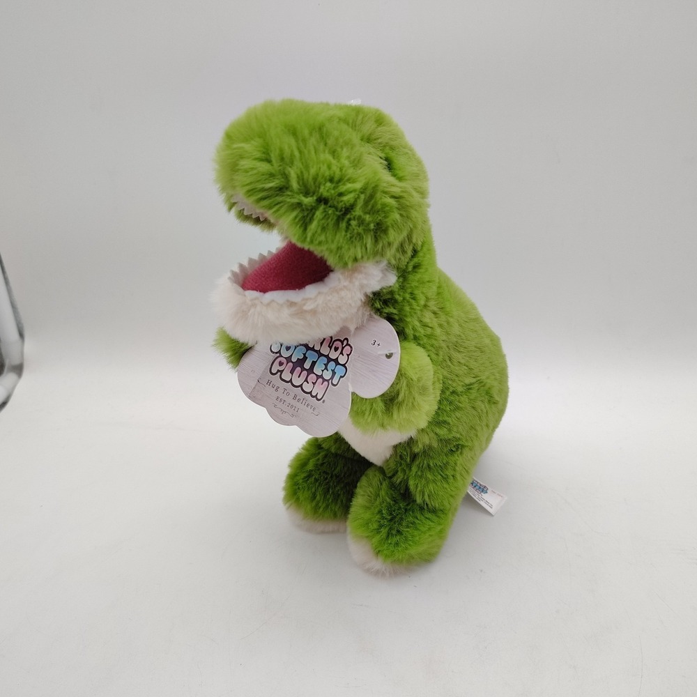 Beverly Hills Worlds Softest Dino Dinosaur Plush Stuffed Animal Green T Rex